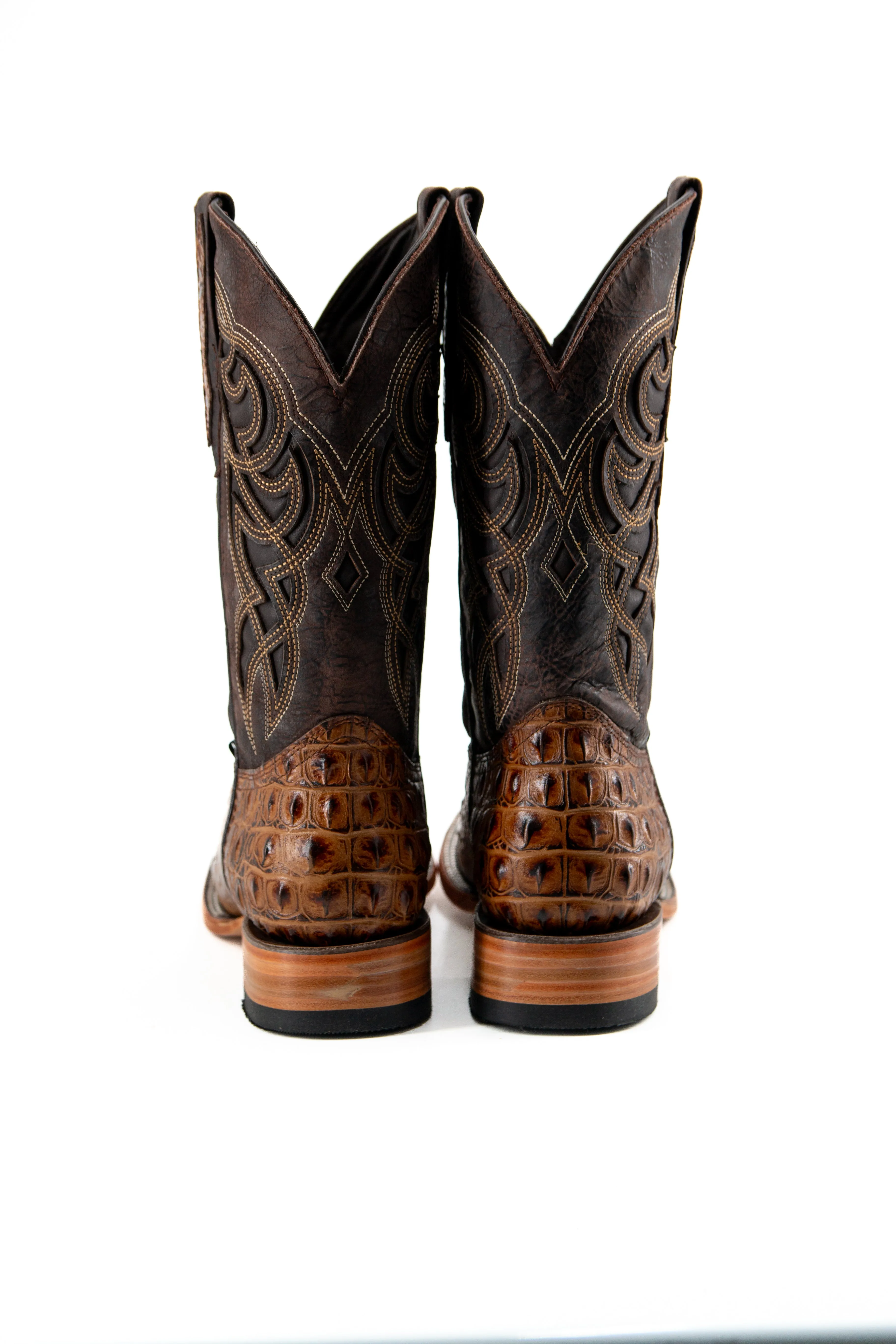 Caiman Hornback Square Toe Cowboy Boot