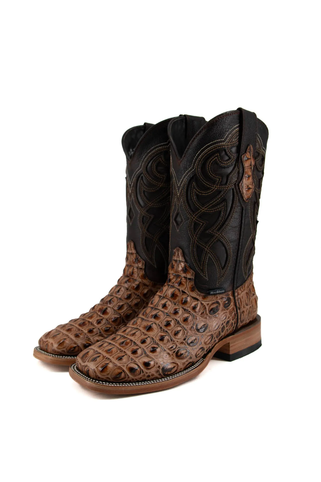 Caiman Hornback Square Toe Cowboy Boot