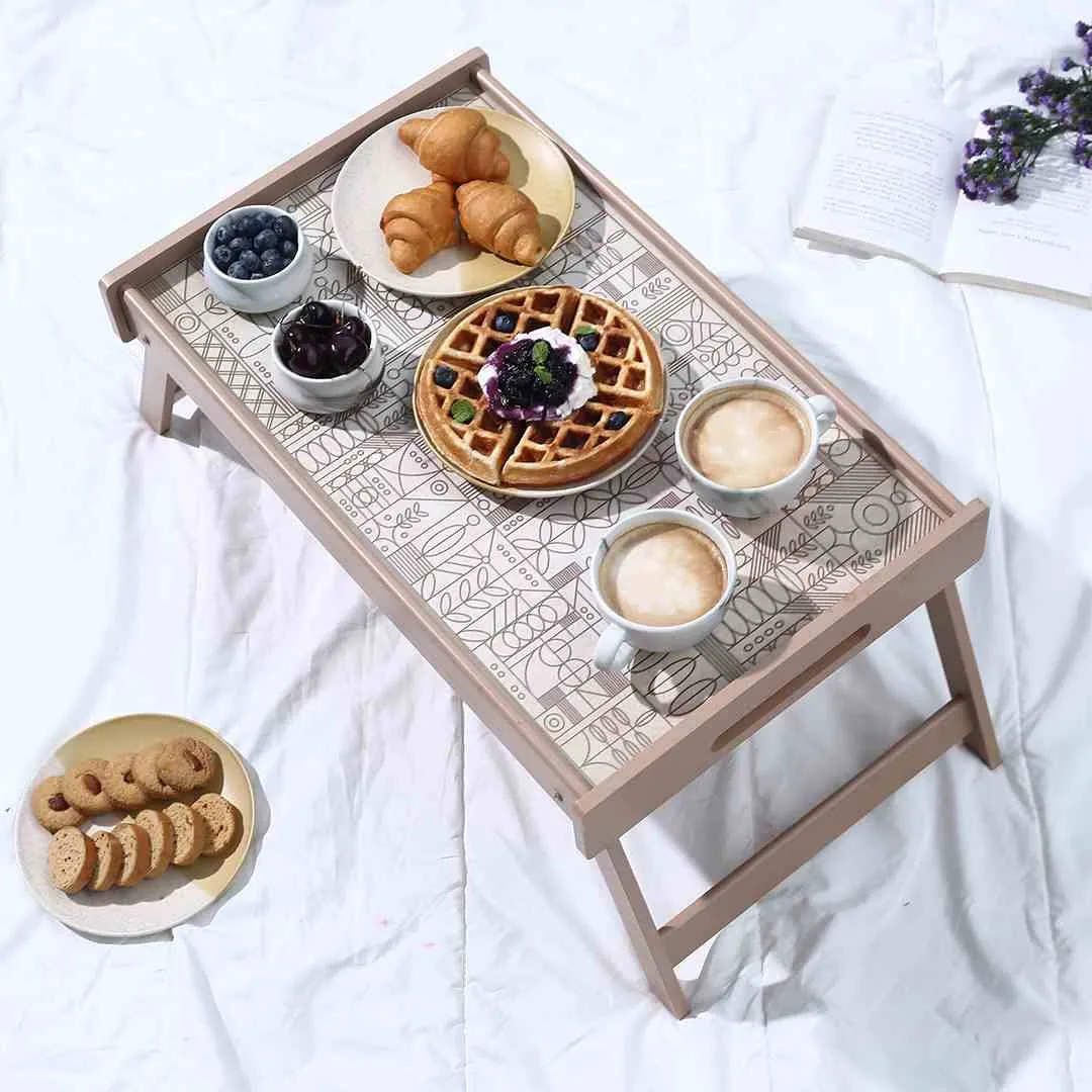 Casablanca Bed Tray Geometric Pattern