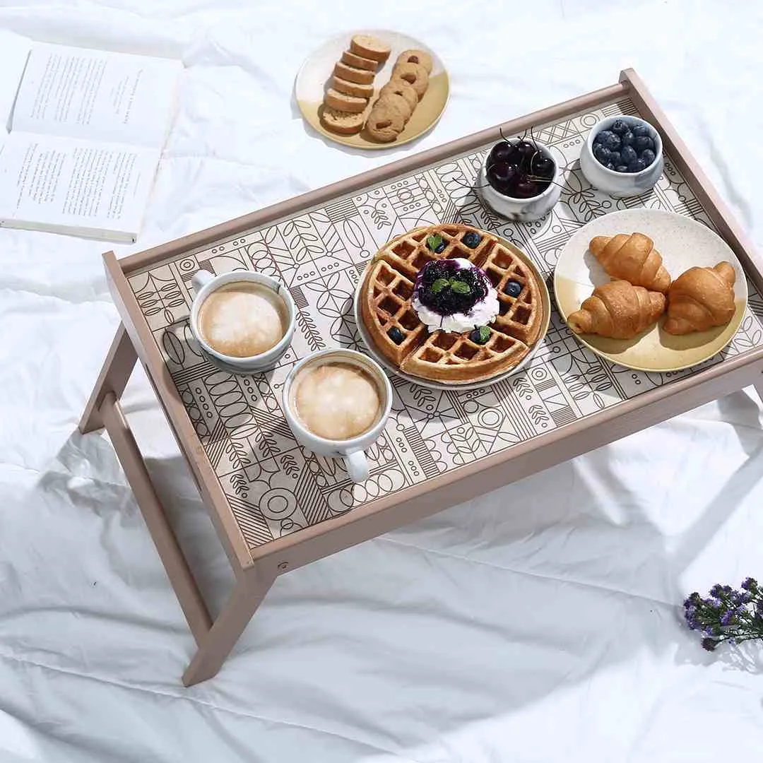 Casablanca Bed Tray Geometric Pattern