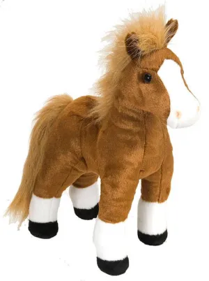 CK Brown Horse Standing Stuffed Animal 12"