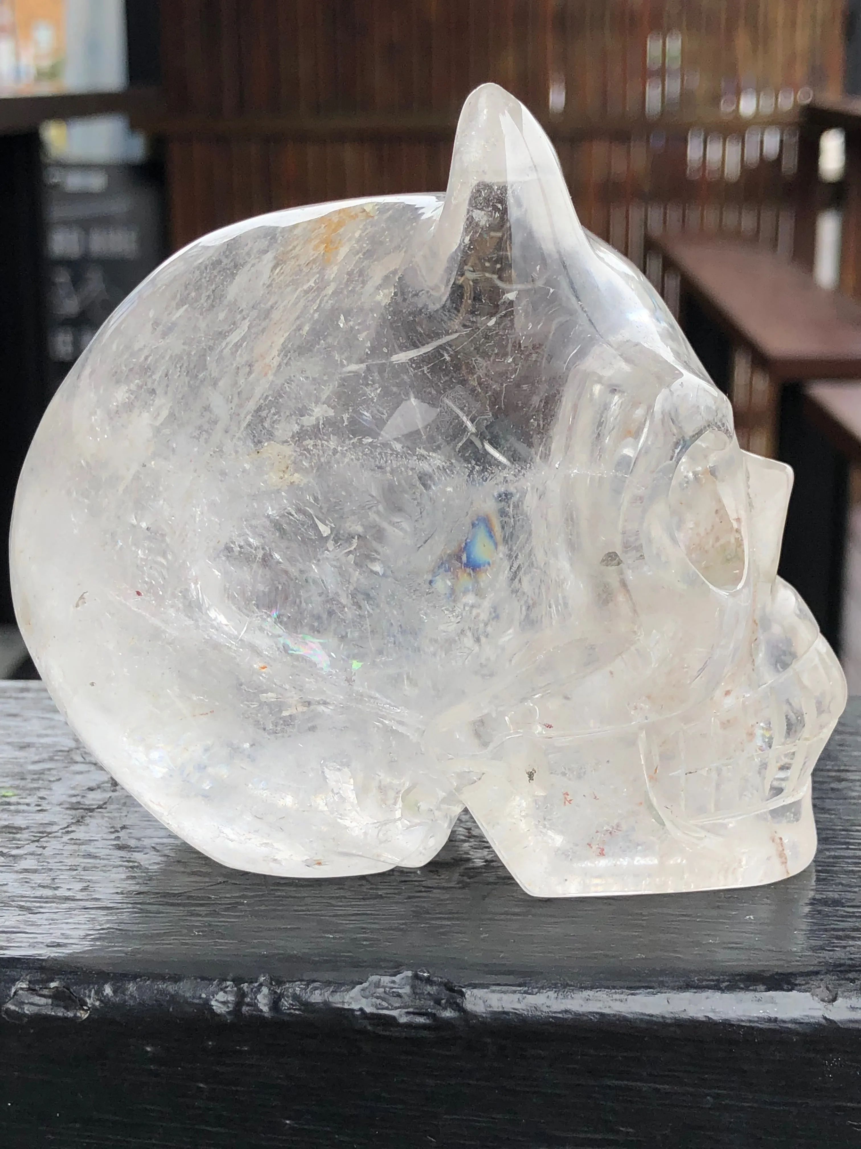 Clear Quartz Devil Skull [1k968]