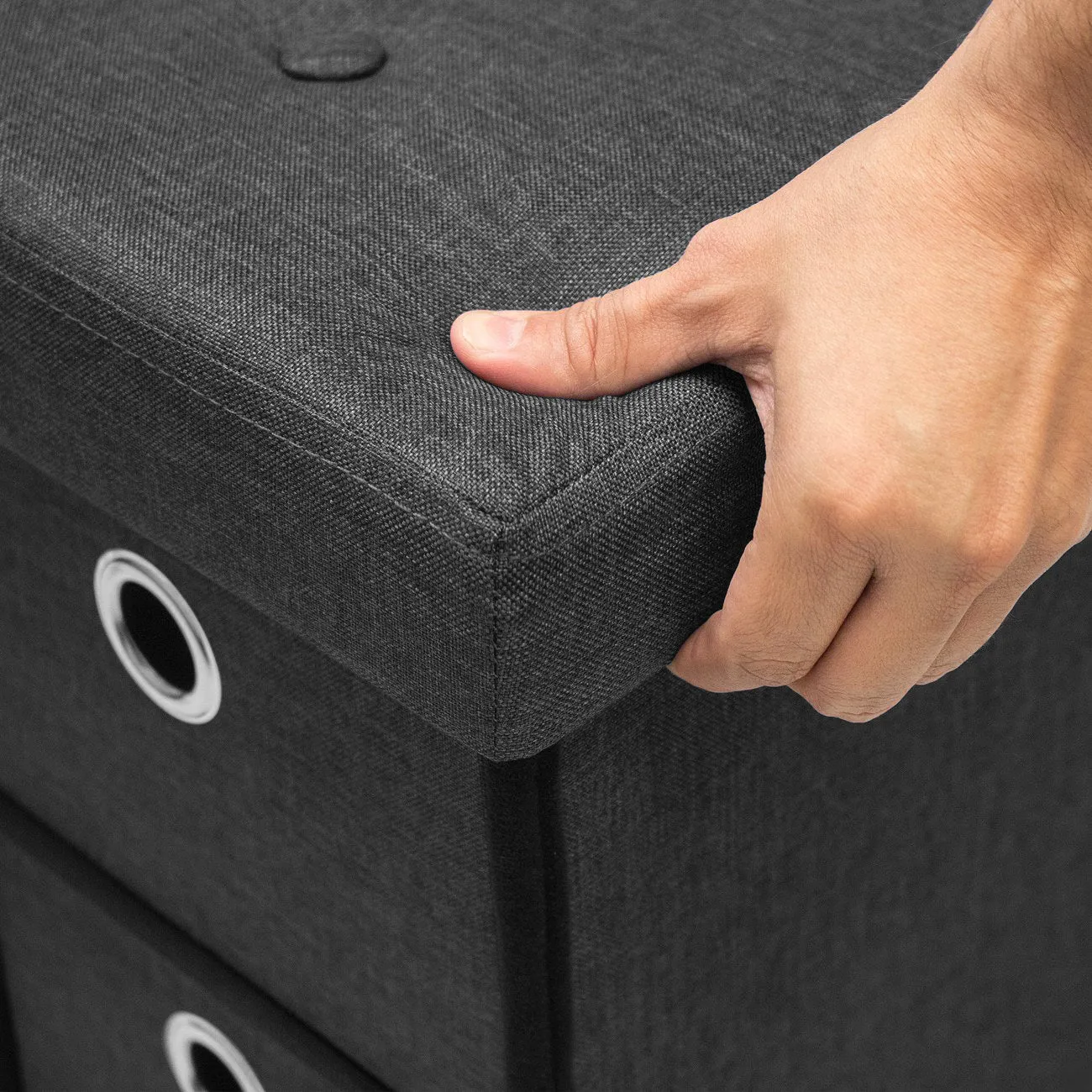 Collapsible Storage Bench Chest with Drawers