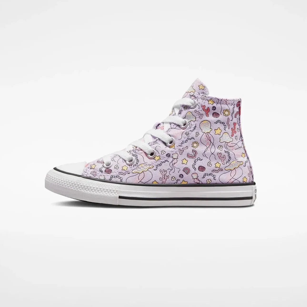 Converse Chuck Taylor All Star Majestic Mermaids Print Kids High Top Shoe