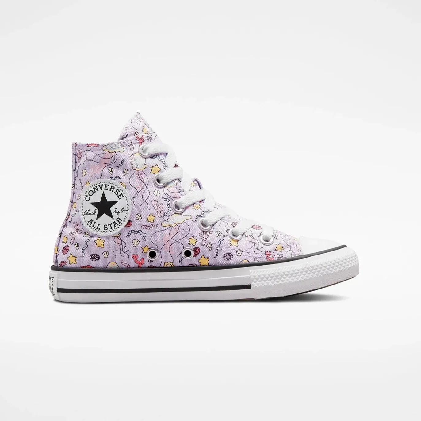 Converse Chuck Taylor All Star Majestic Mermaids Print Kids High Top Shoe