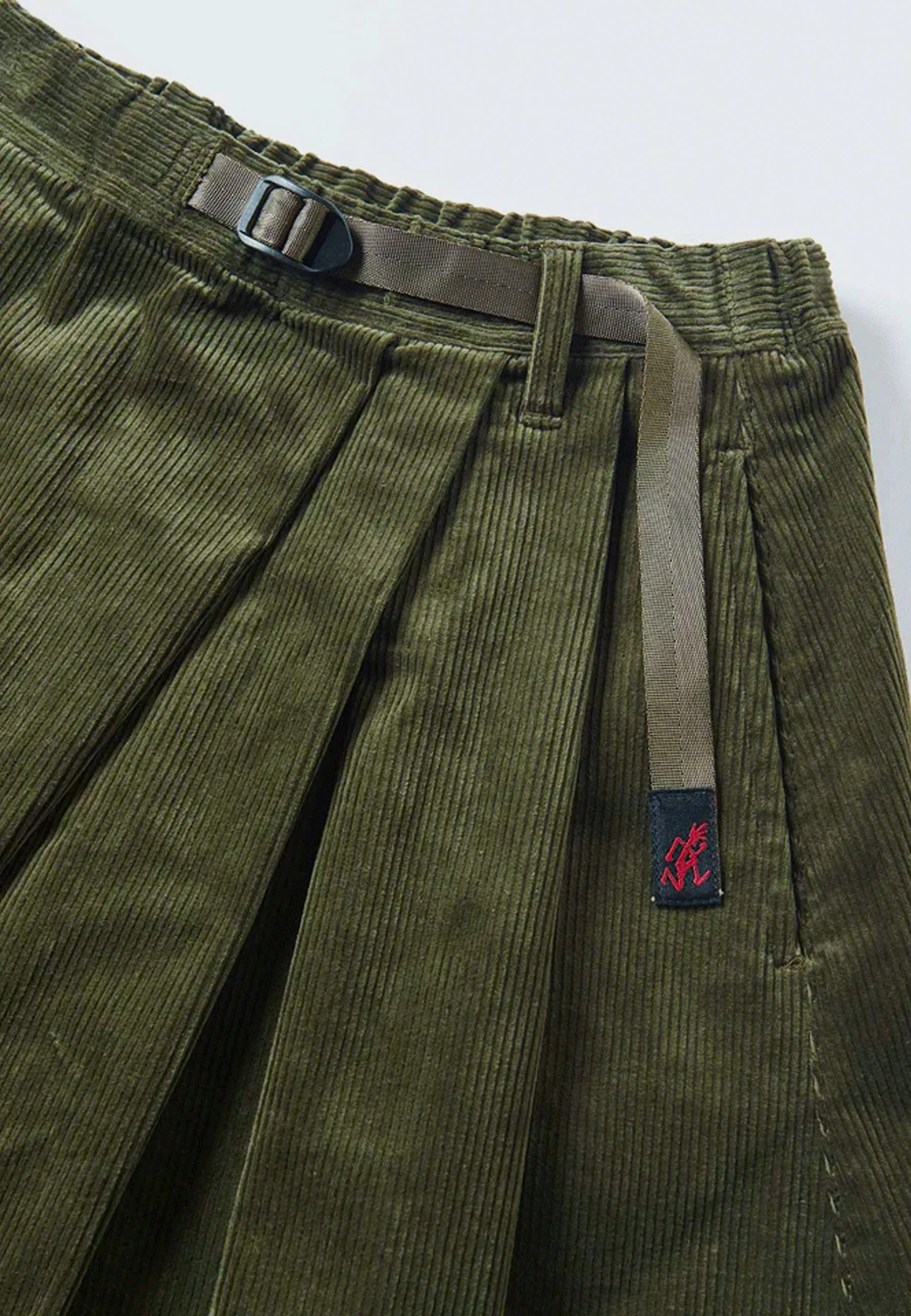 Corduroy Talecut Skirt - Olive