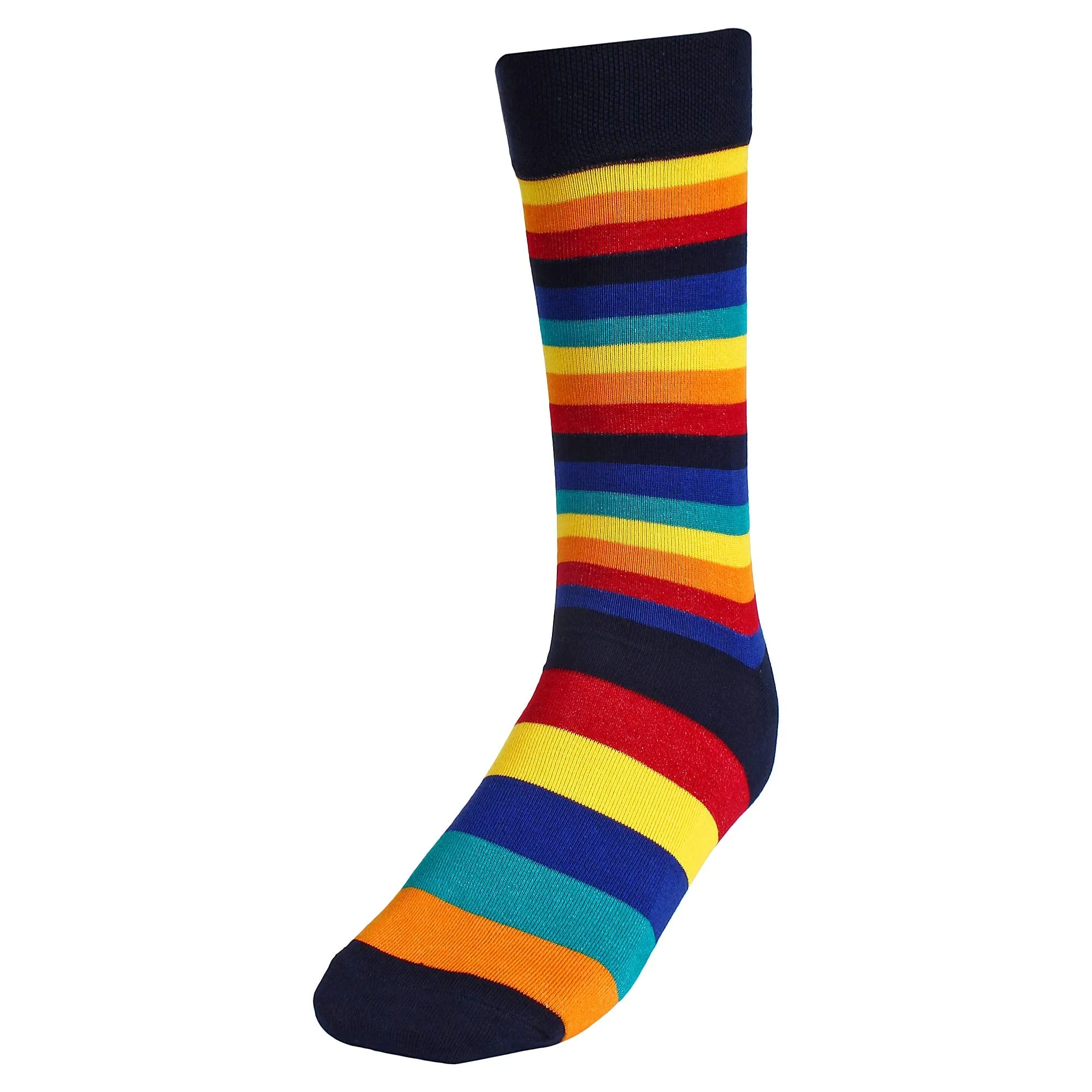 CREATURE Men's Cotton Calf Length 3 Multi Color Casual Socks Combo of 3(SCS-2901)