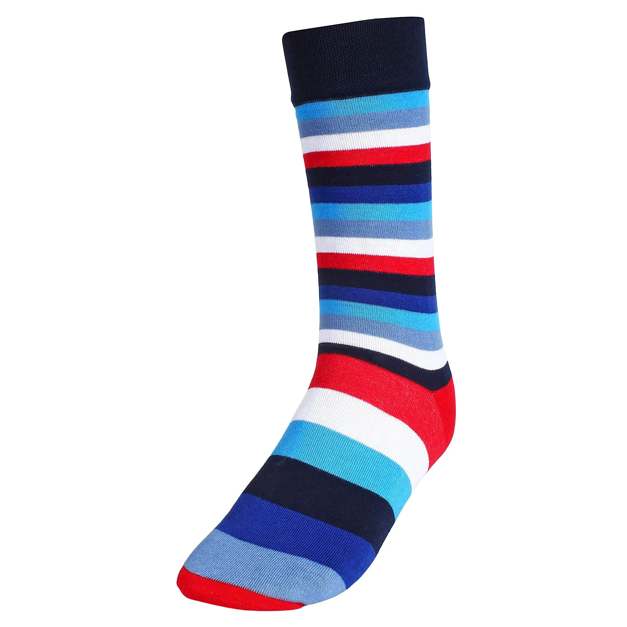 CREATURE Men's Cotton Calf Length 3 Multi Color Casual Socks Combo of 3(SCS-2901)