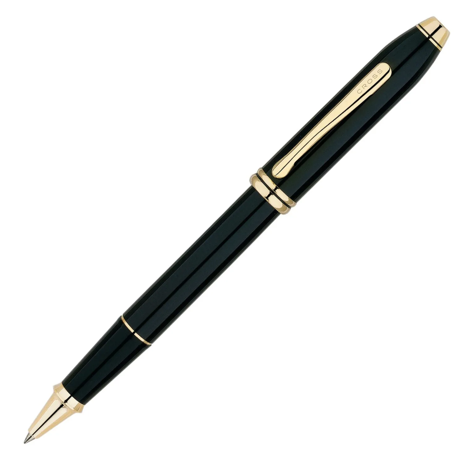 Cross Townsend Rollerball Pen - Black Lacquer w/ Gold