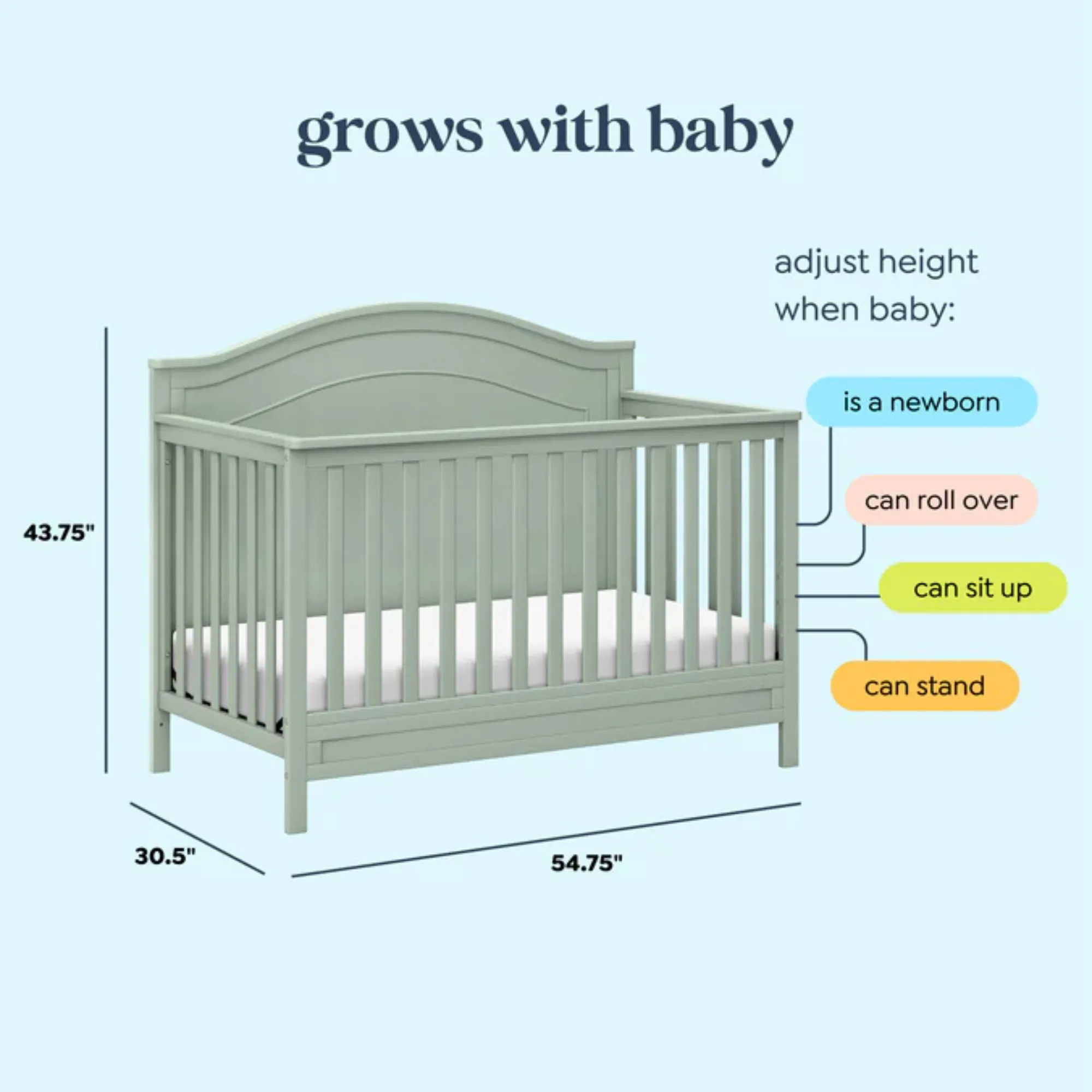 DAVINCI Charlie 4-in-1 Convertible Crib