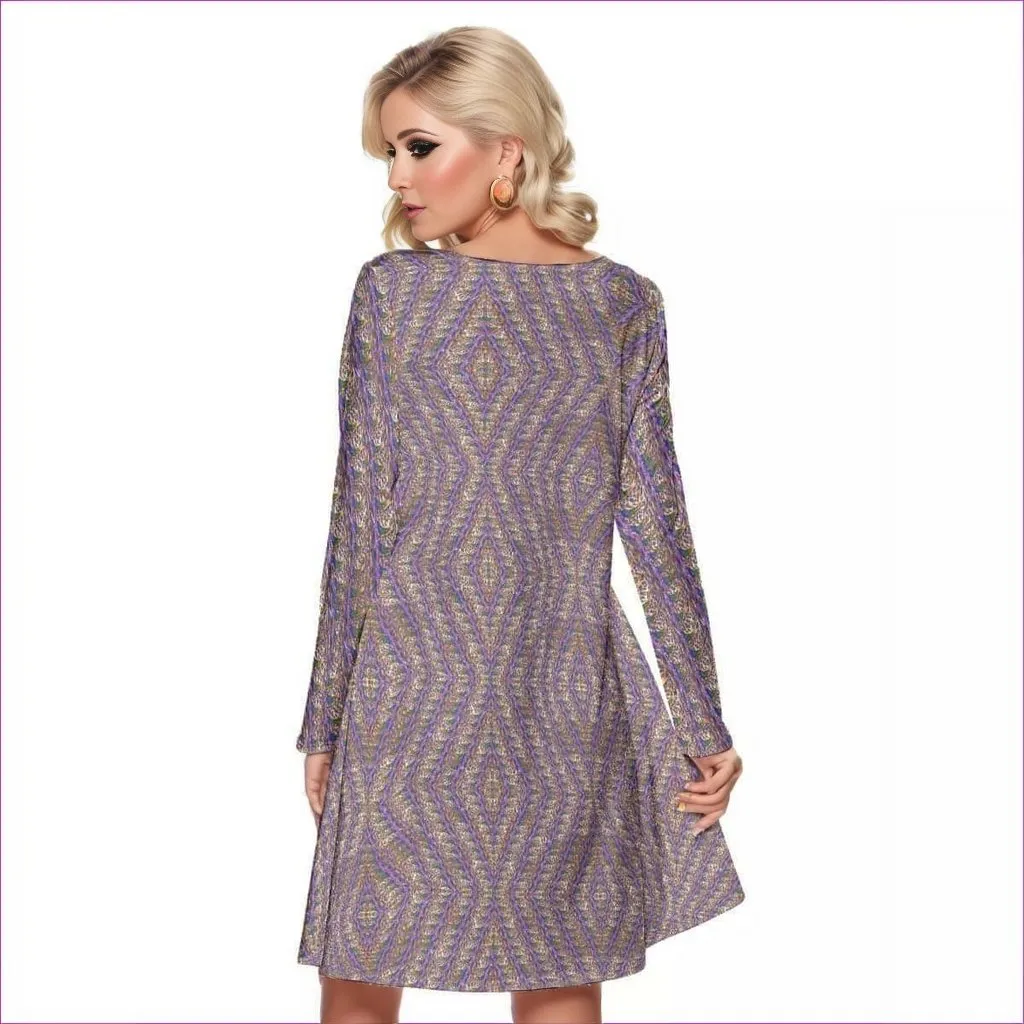 Derma Womens Crew Neck Dress