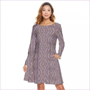 Derma Womens Crew Neck Dress