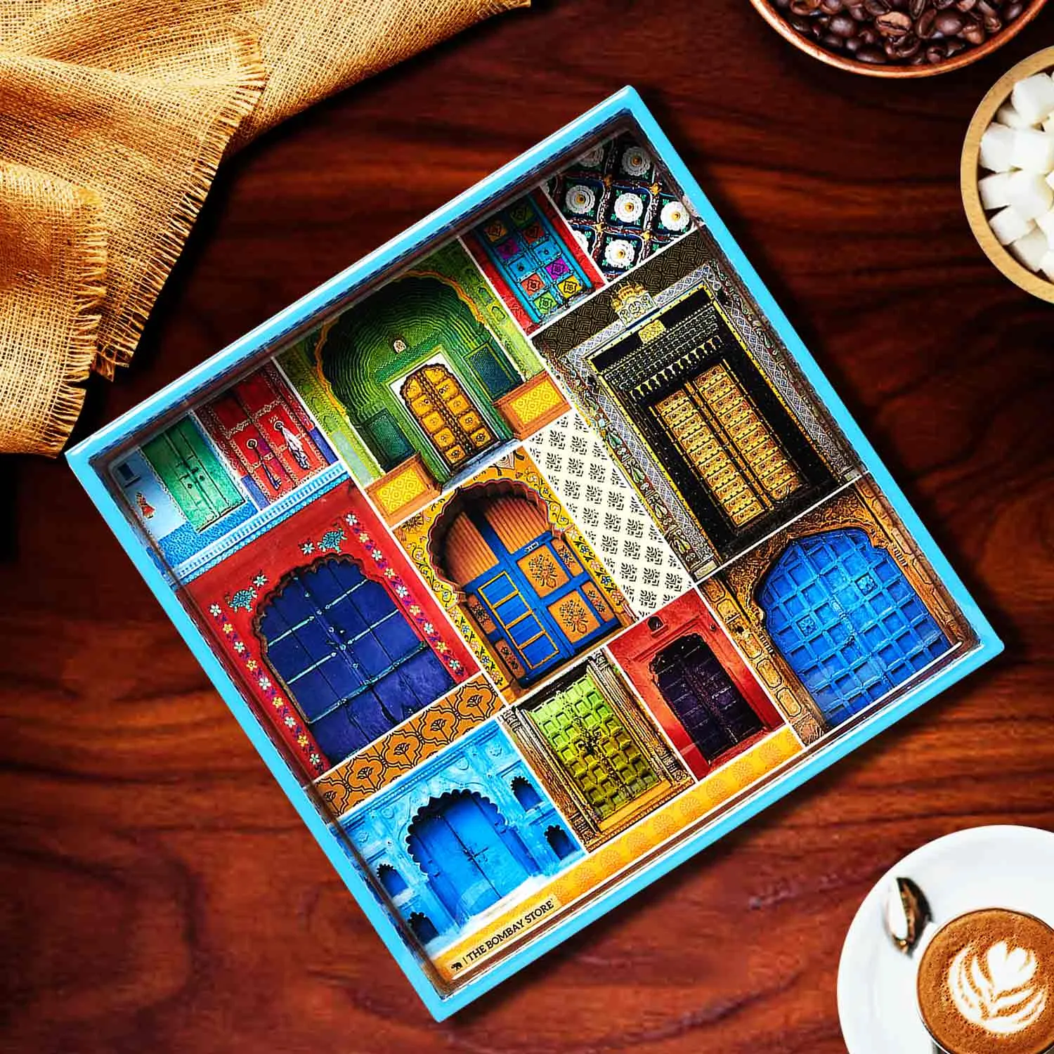 Dwaar Square Enamel Small Tray