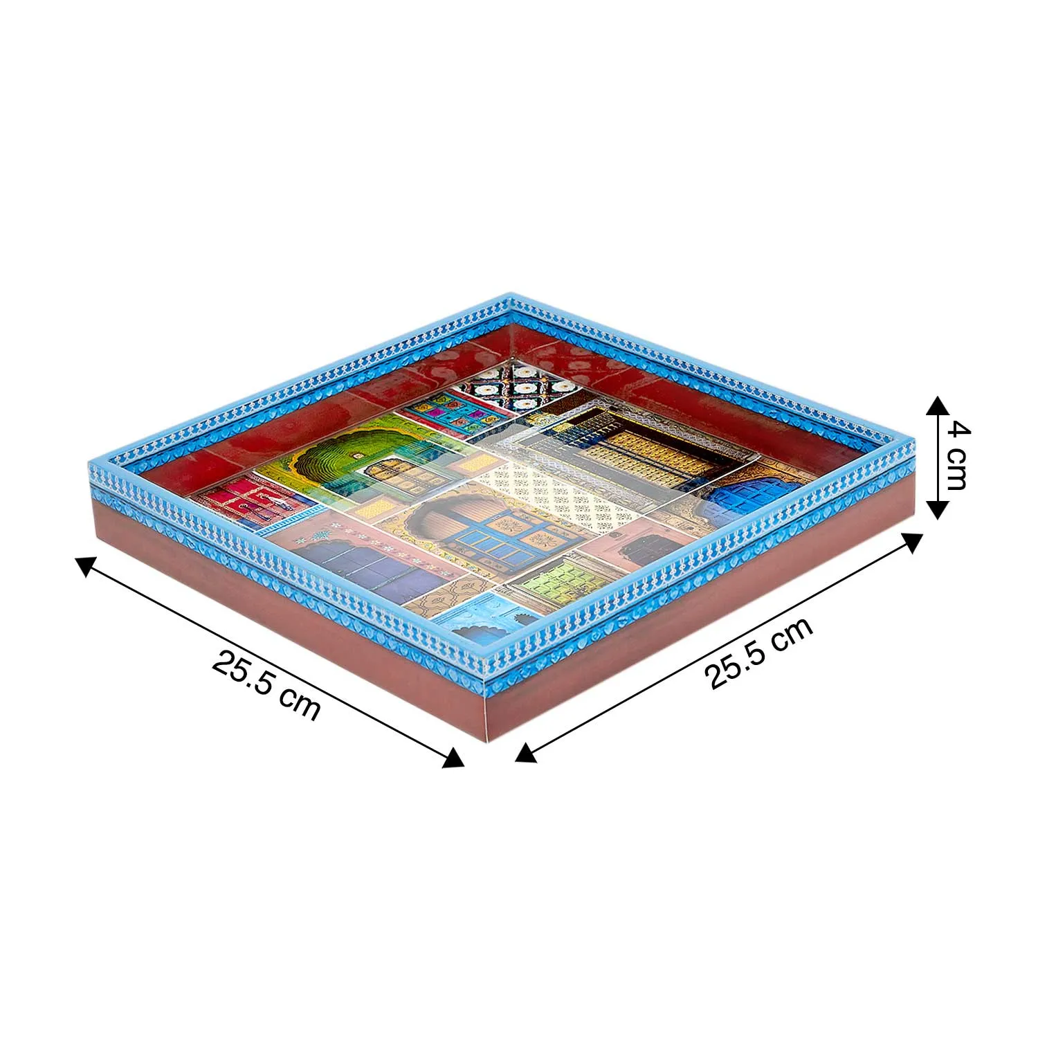 Dwaar Square Enamel Small Tray