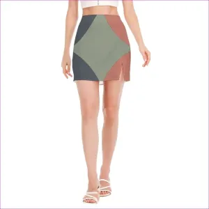 Eclectic Womens Side Split Hip Skirt