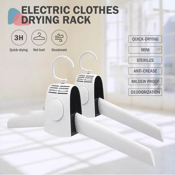 Electric Clothes Drying Rack (Promotion-40% OFF & Free Shipping) - Portable Clothes Hangers Electric Laundry Dryer Smart Shoes Dryer Rack Coat Hanger For Winter Home Travel Rod Rack Hangers