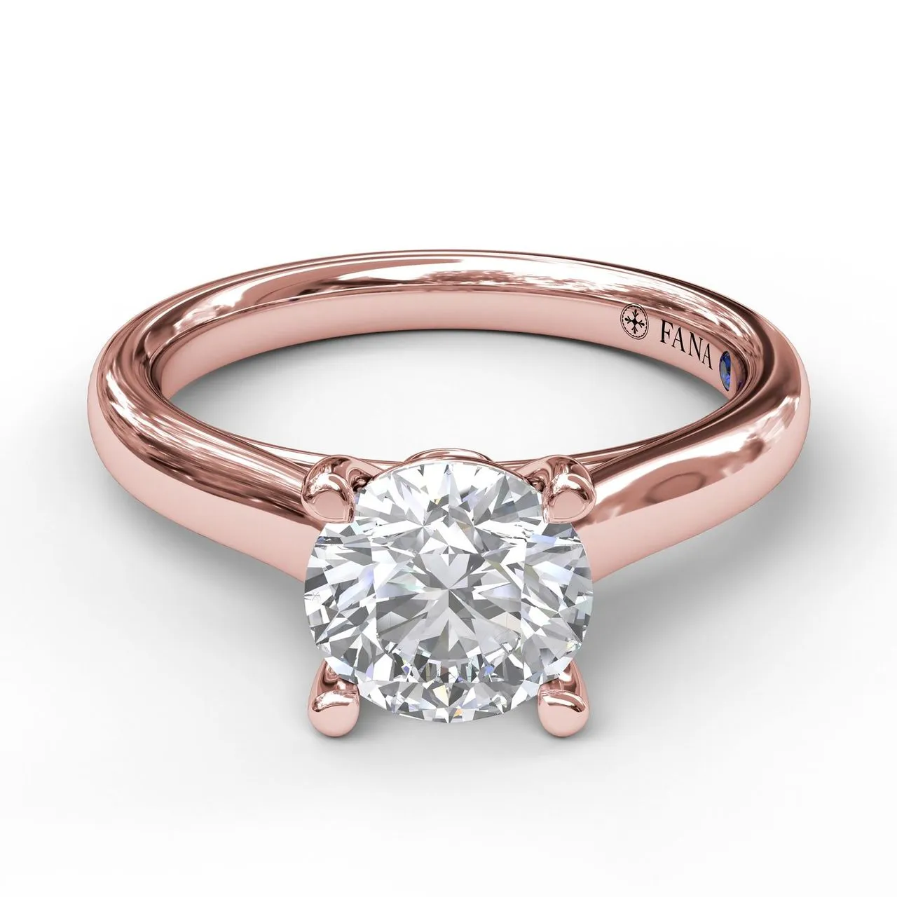 Fana Classic Solitaire With Peek A Boo Diamond 3407