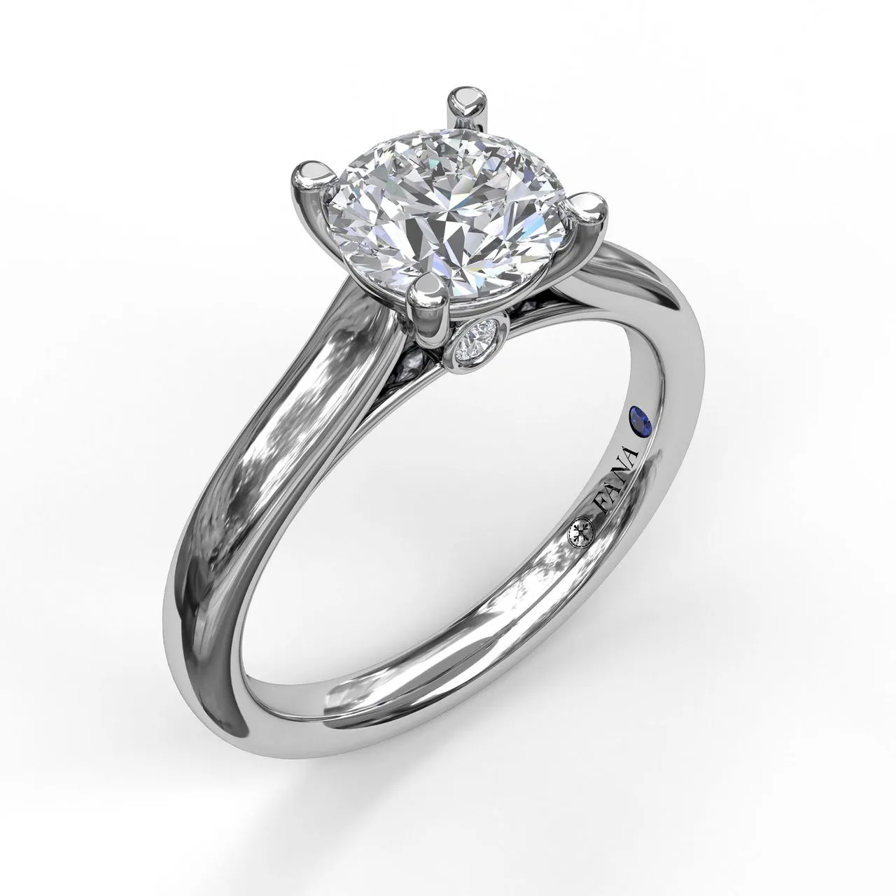 Fana Classic Solitaire With Peek A Boo Diamond 3407