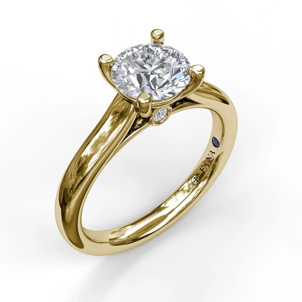 Fana Classic Solitaire With Peek A Boo Diamond 3407