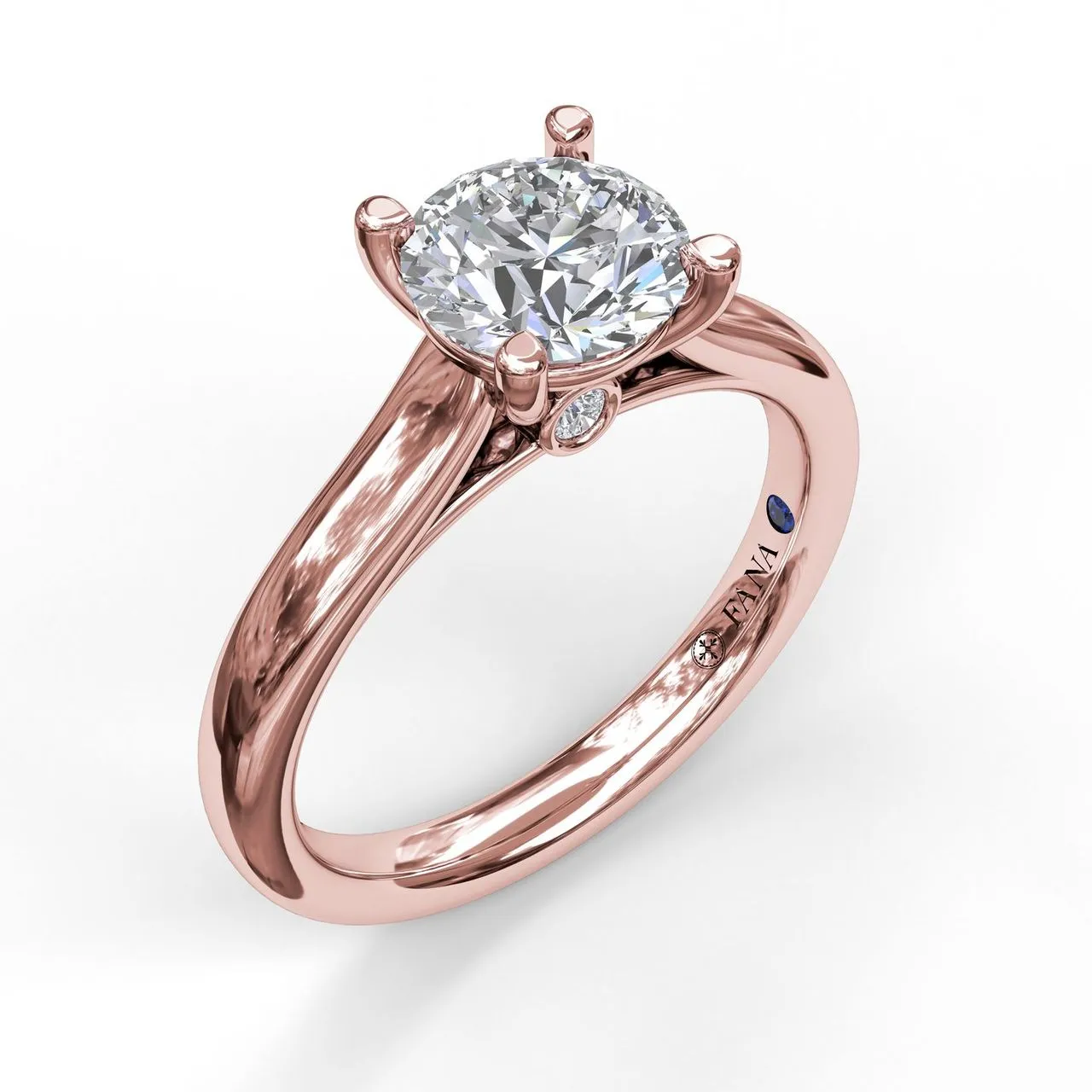 Fana Classic Solitaire With Peek A Boo Diamond 3407