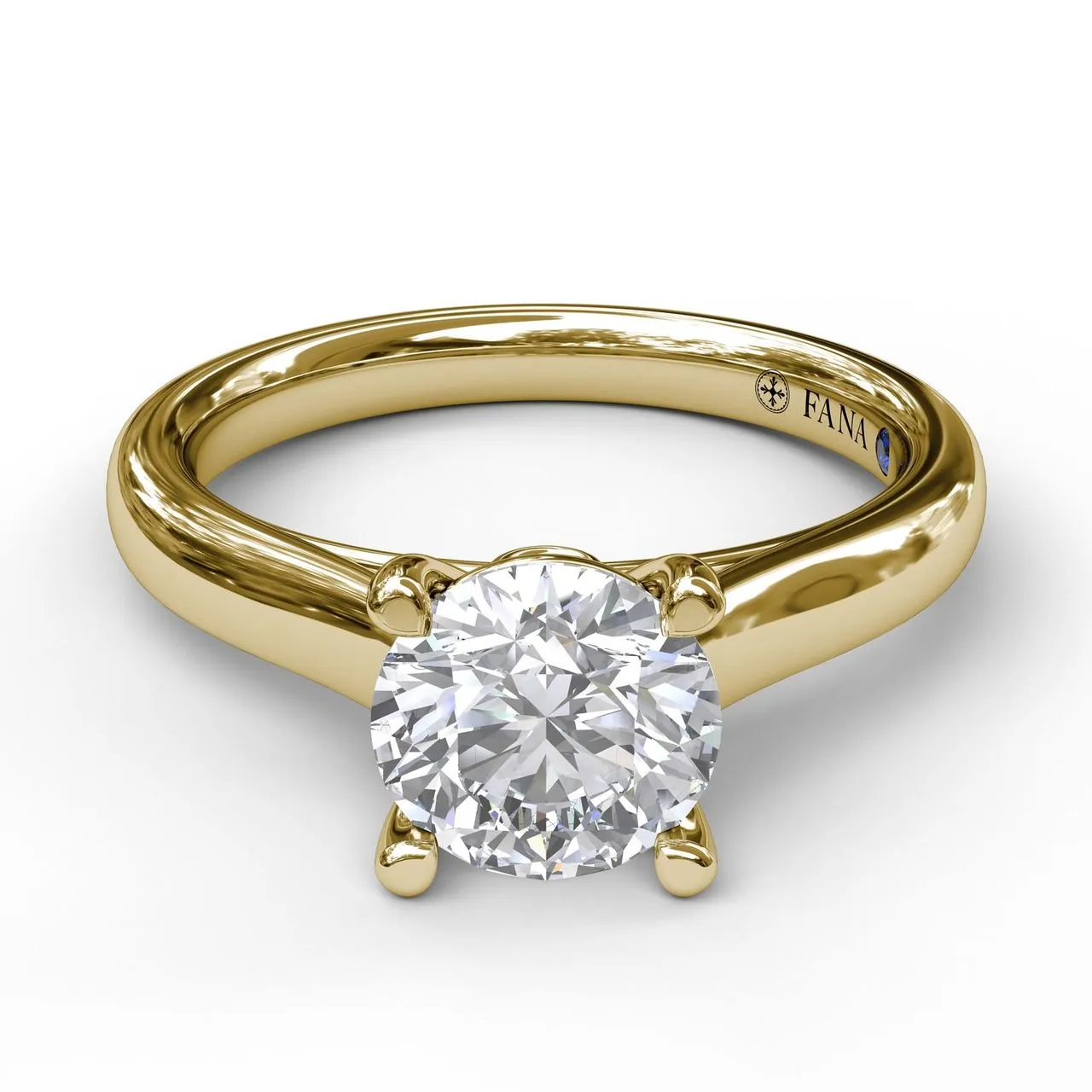 Fana Classic Solitaire With Peek A Boo Diamond 3407