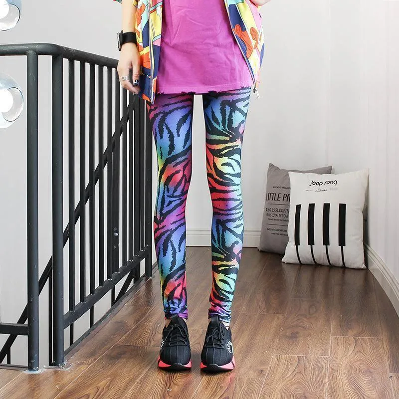 Fashion Leggings Casual Highly Elastic and Colorful