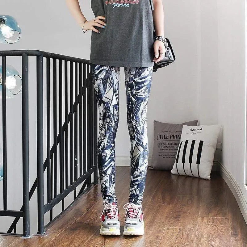 Fashion Leggings Casual Highly Elastic and Colorful