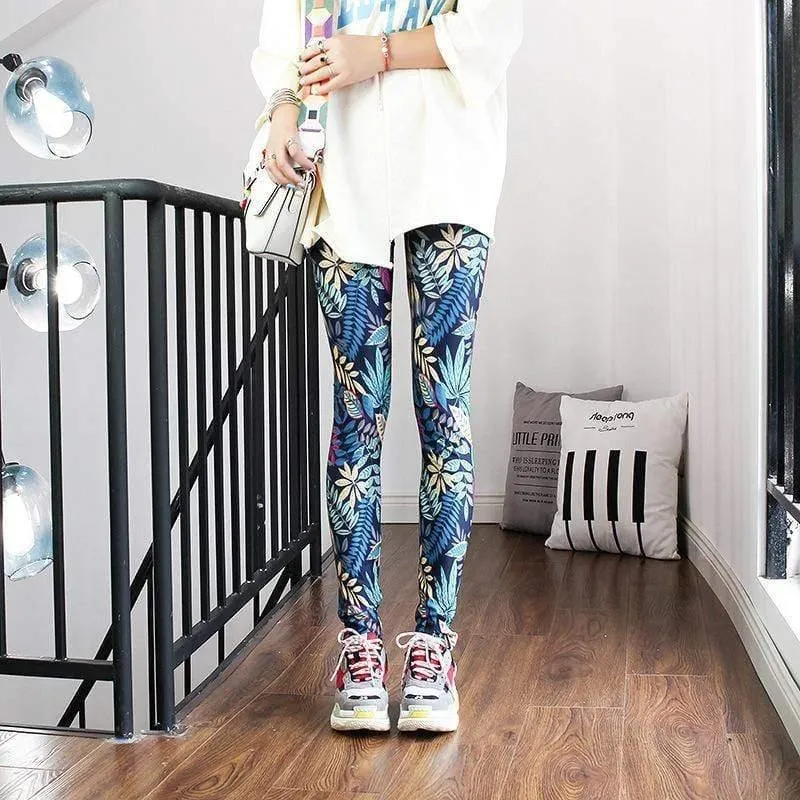 Fashion Leggings Casual Highly Elastic and Colorful