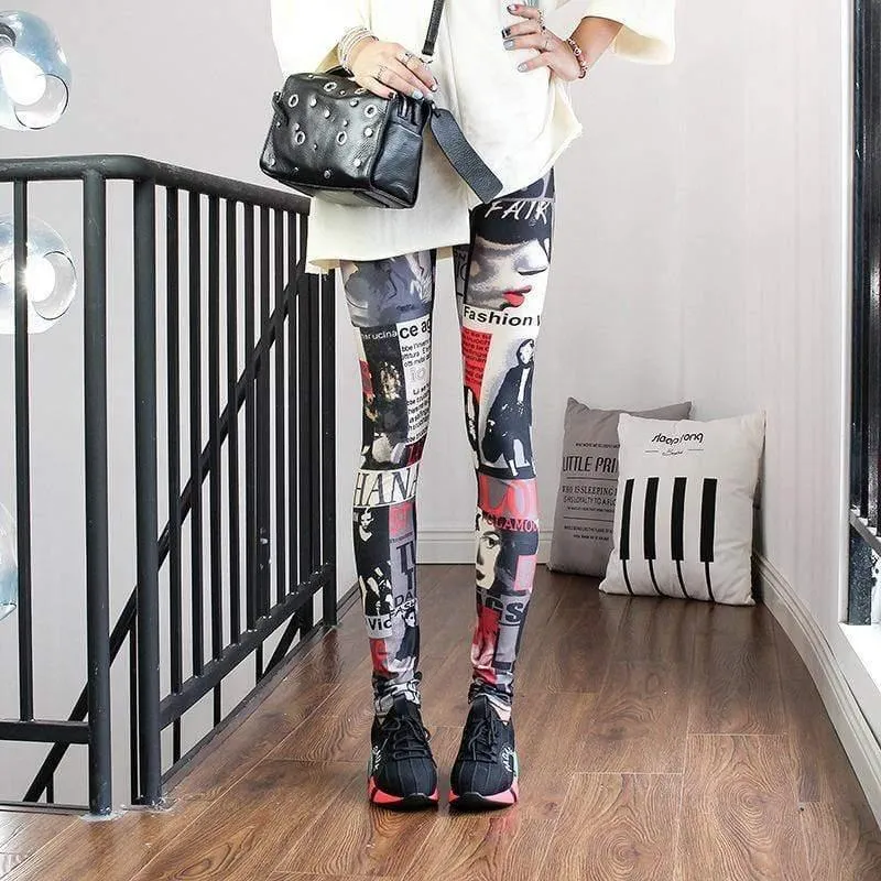 Fashion Leggings Casual Highly Elastic and Colorful