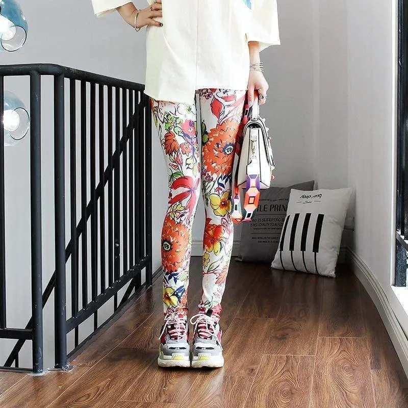 Fashion Leggings Casual Highly Elastic and Colorful