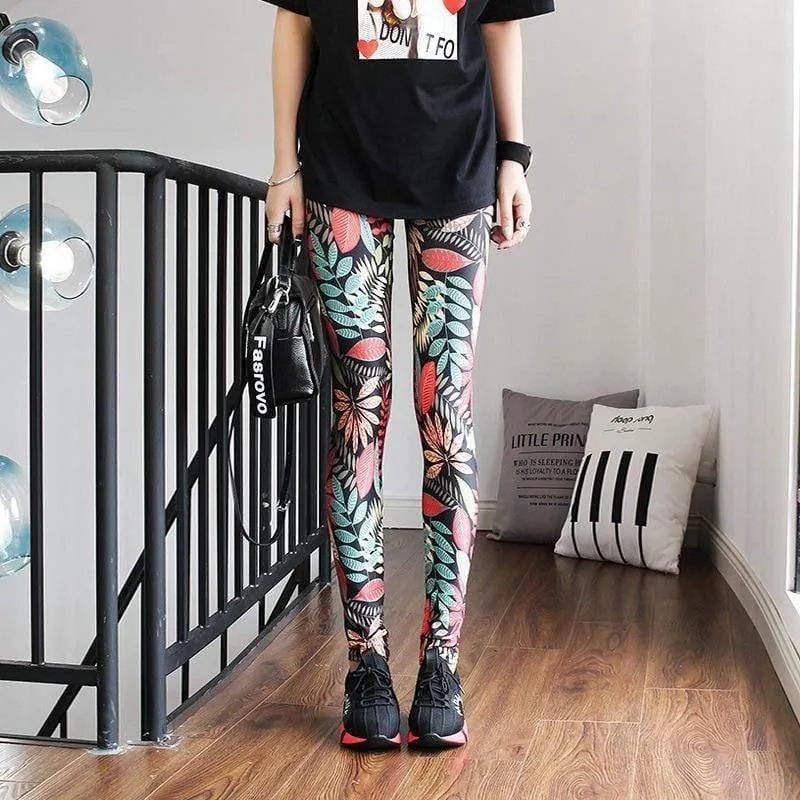 Fashion Leggings Casual Highly Elastic and Colorful