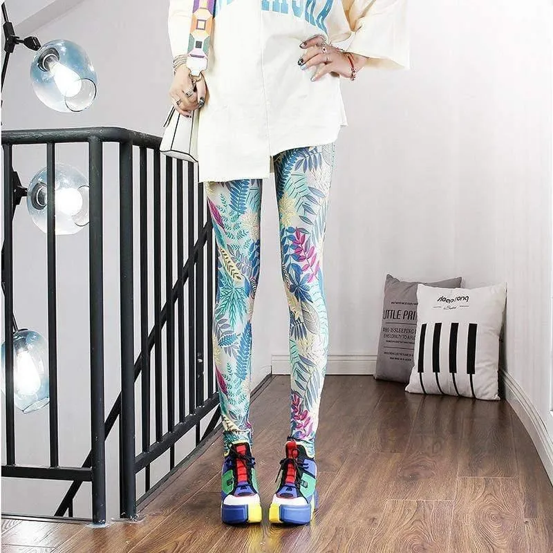 Fashion Leggings Casual Highly Elastic and Colorful