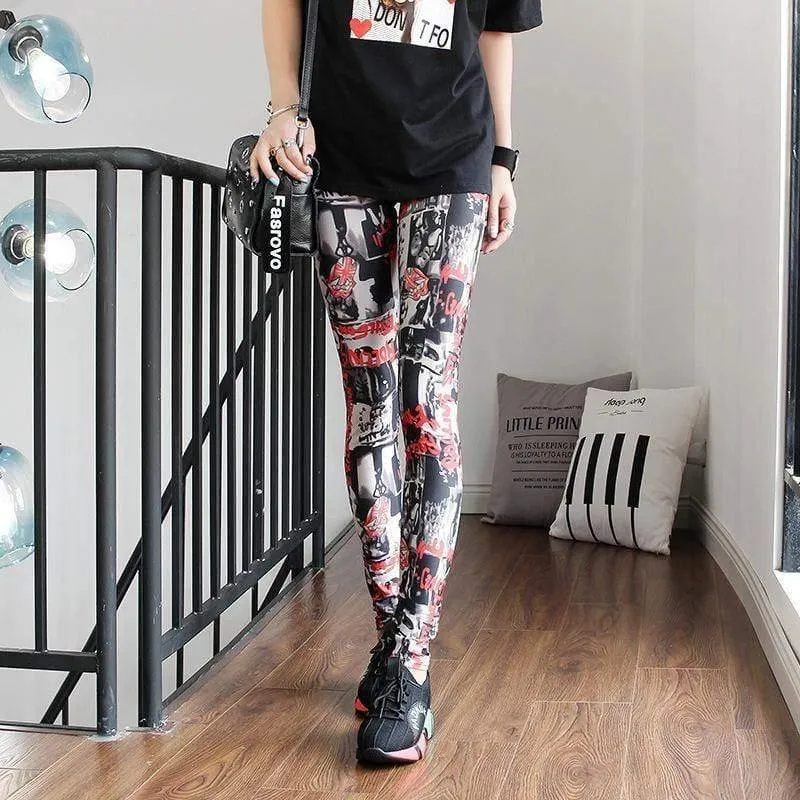 Fashion Leggings Casual Highly Elastic and Colorful