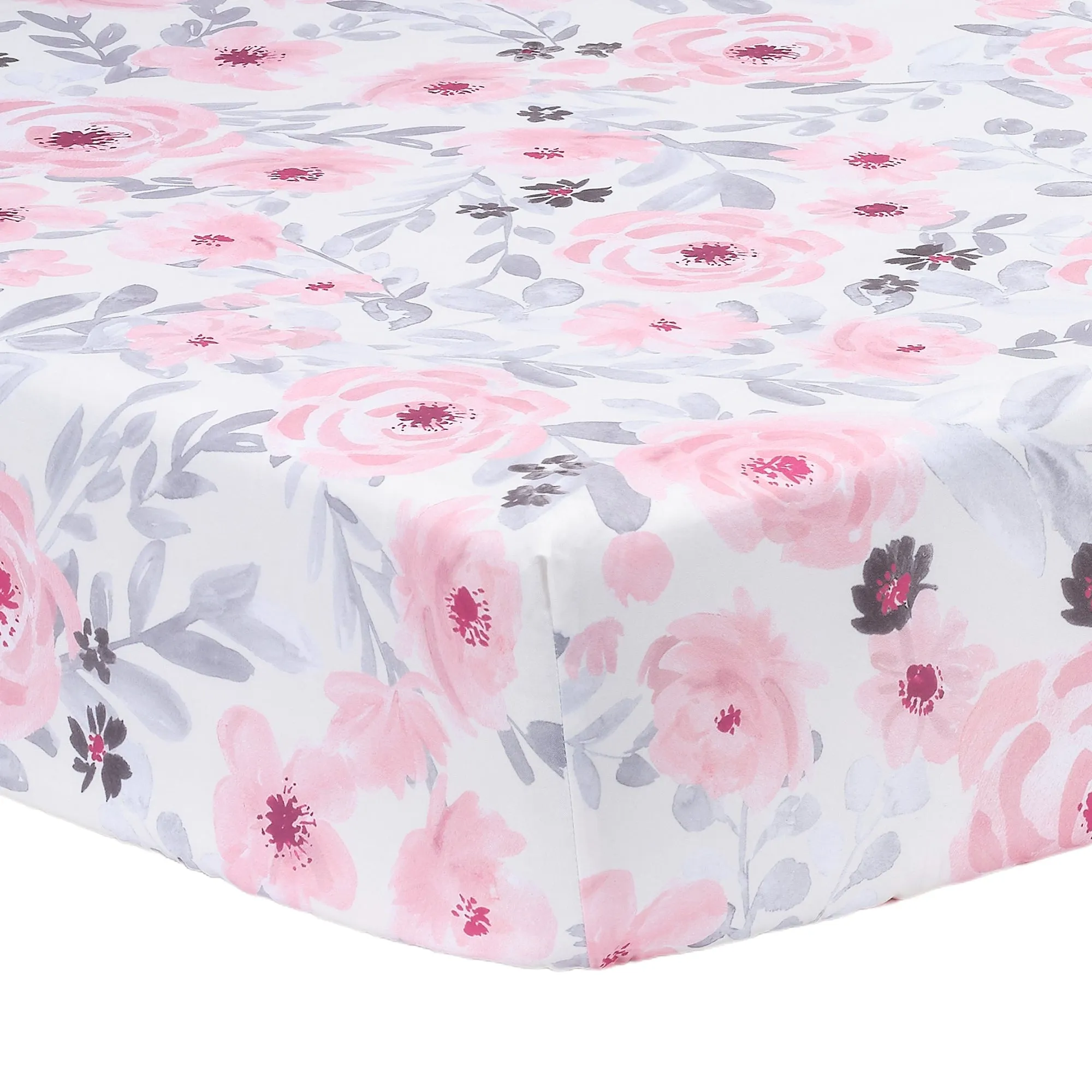 Floral 2-Pack Fitted Crib Sheet Set