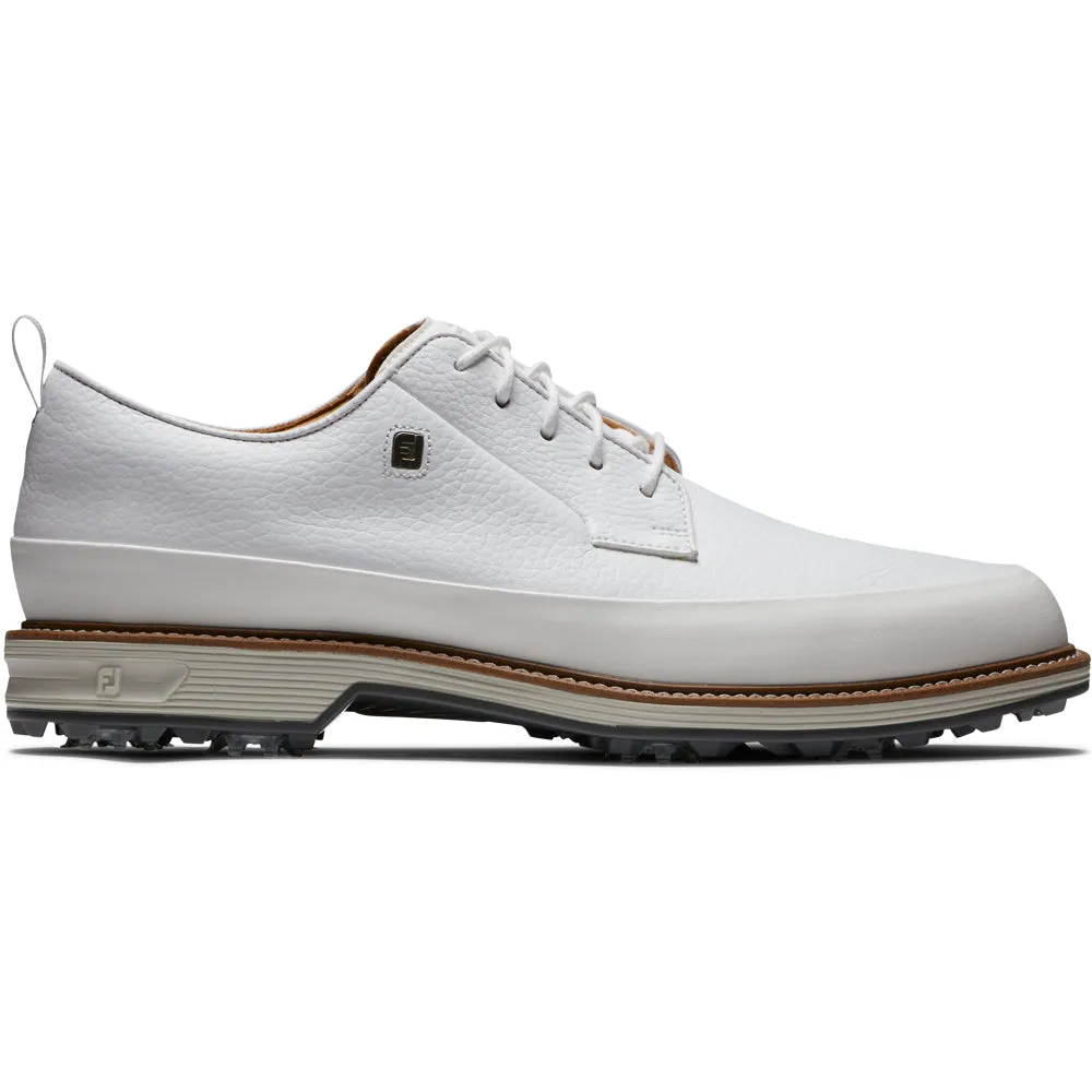 FootJoy Premiere Series Field LX Spiked Waterproof Shoes - White/Grey