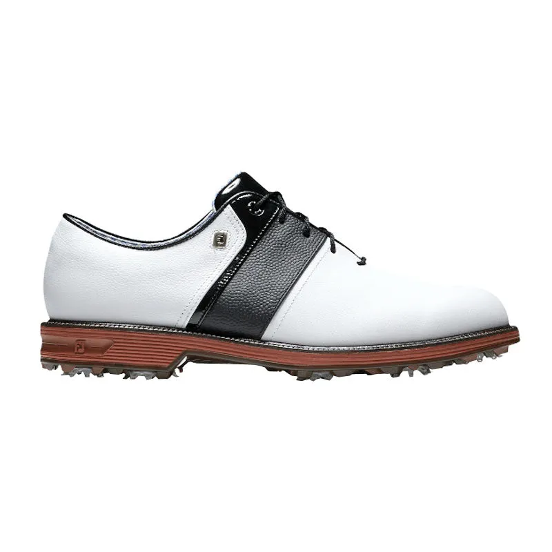 FOOTJOY Premiere Series Packard Brick Men's Spiked Shoes (White/Black/Red)