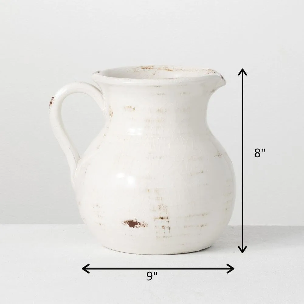 Glazed Ceramic Pitcher