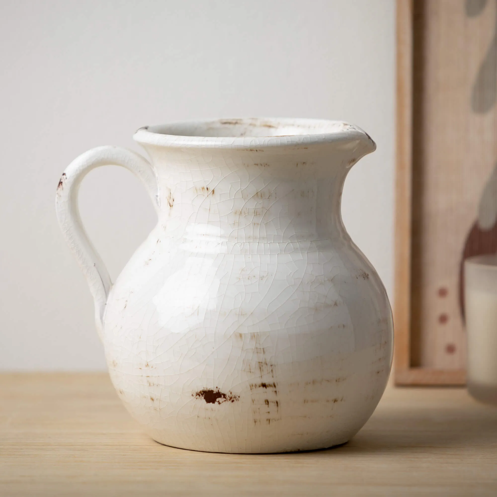 Glazed Ceramic Pitcher