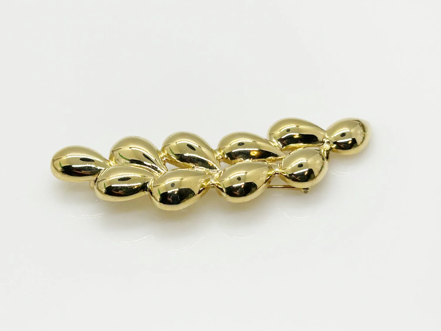 Gleaming Trifari Abstract Gold Brooch