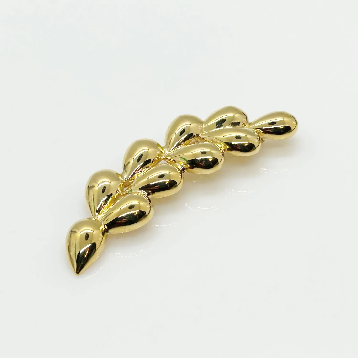 Gleaming Trifari Abstract Gold Brooch