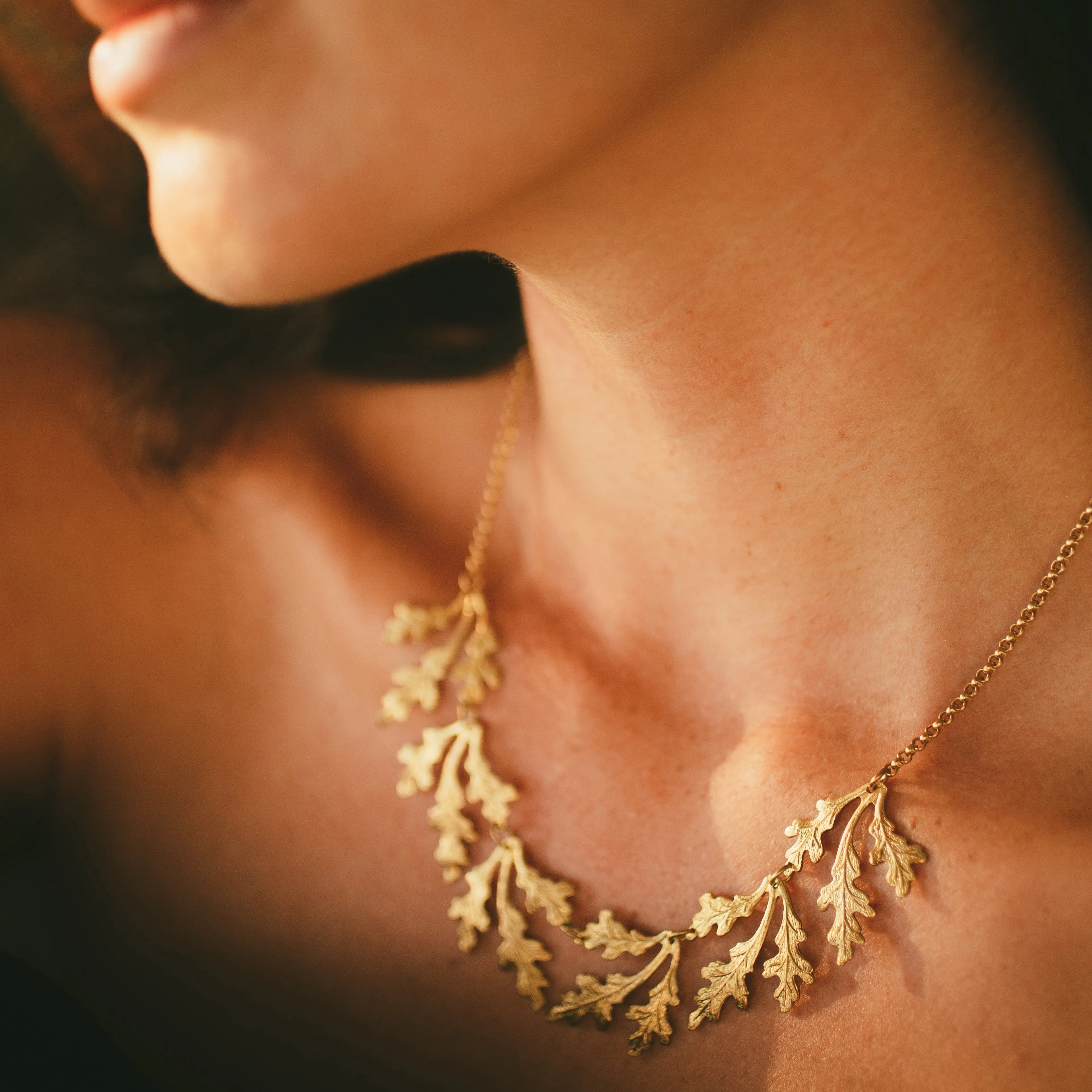 Golden Oak Necklace