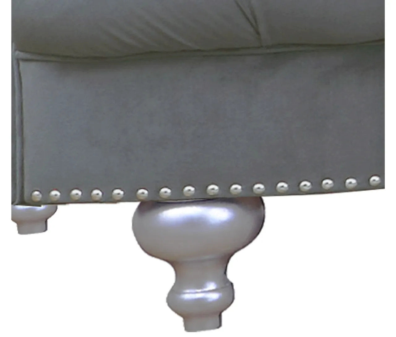 Graceful Gray Velvet Loveseat