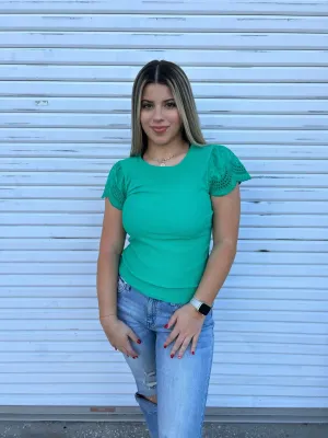 Graceful Green Blouse