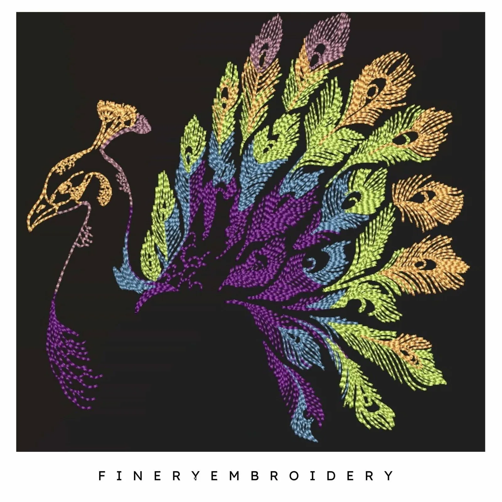 Graceful Peacock - Embroidery Designs