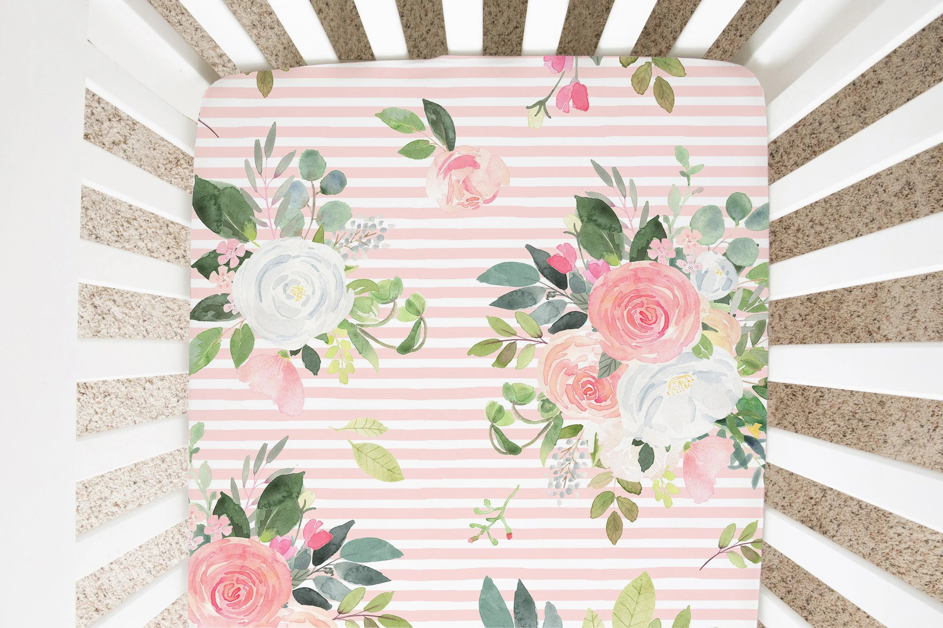 Graceful Rose Crib Sheet (Nameless)