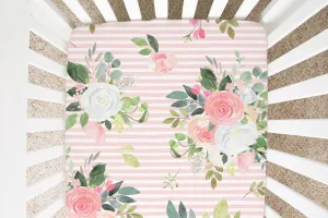 Graceful Rose Crib Sheet (Nameless)