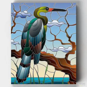 Grey Heron - Paint by Numbers