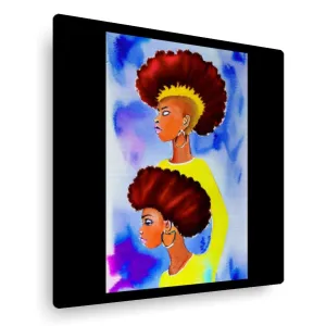 Grunge Fro Vertical Metal Wall Art