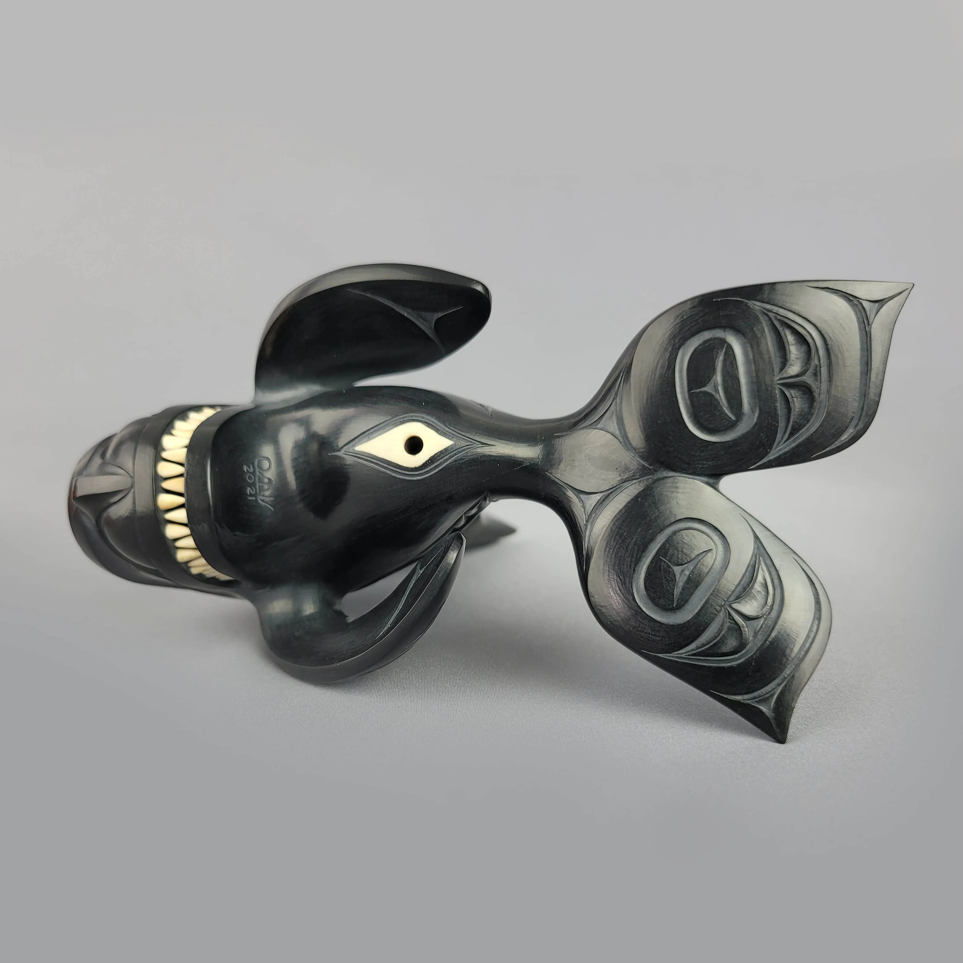 Haida Orca with Raven Fin