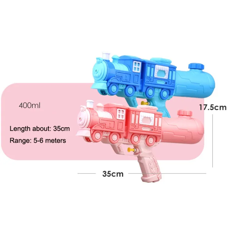 Hildren Pumping Water Play Device Summer Beach Outdoor Water Toys, Style: Straight Pump Train (Pink)